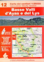 ESC-12  Bassa Valle d'Ayas e Gressoney | wandelkaart 1:25.000 9788898520886  Escursionista Carta dei Sentieri 1:25.000  Wandelkaarten Aosta, Gran Paradiso