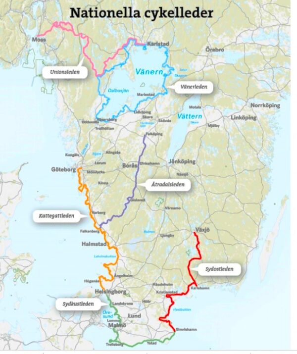 Cykelatlas Sydkustleden 1:50.000 fietsatlas 9789189541733  Calazo Zweden fietsatlassen  Fietsgidsen, Fietskaarten, Meerdaagse fietsvakanties Zuid-Zweden