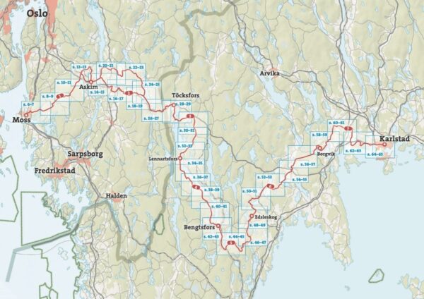 Cykelatlas Unionsleden 1:50.000 fietsatlas 9789189541740  Calazo Zweden fietsatlassen  Fietsgidsen, Fietskaarten, Meerdaagse fietsvakanties Zuid-Zweden