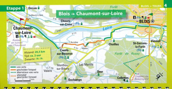 Trotter: De Loire per fiets 9789401490269  Trotter   Fietsgidsen, Meerdaagse fietsvakanties Loire & Centre