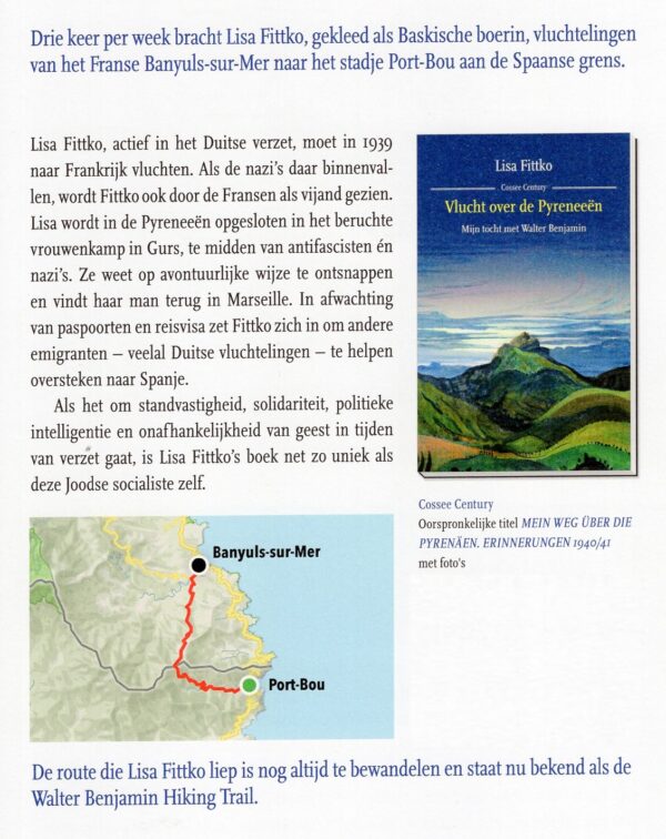 Vlucht over de Pyreneeën | Lisa Fittko 9789464520743 Lisa Fittko Cossee   Historische reisgidsen, Reisverhalen & literatuur Pyreneeën en Baskenland