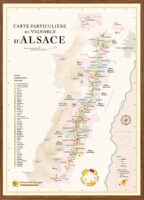 Alsace, Carte des Vins | kaart vd wijngebieden van de Elzas 9791097114015  Affiche   Wandkaarten, Wijnreisgidsen Vogezen