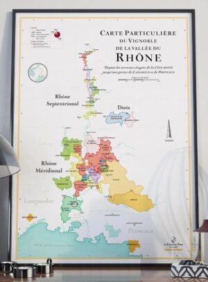 Côtes-du-Rhône, Carte des Vins | kaart vd wijngebieden 9791097114053  Affiche   Wandkaarten, Wijnreisgidsen Provence, Marseille, Camargue