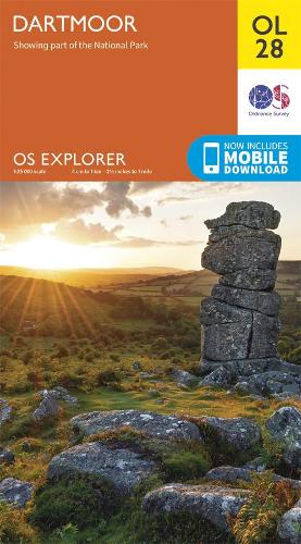 EXP-028  Dartmoor [OL28] | wandelkaart 1:25.000 9780319264034  Ordnance Survey Explorer Maps 1:25t.  Wandelkaarten West Country