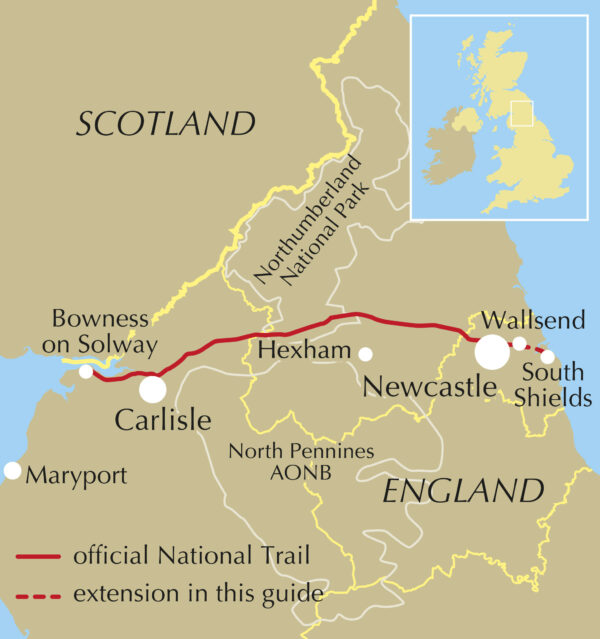 map booklet: Hadrian's Wall Path 1: 25.000 9781786311511  Cicerone Press Map Booklets  Meerdaagse wandelroutes, Wandelkaarten Noordoost-Engeland, Noordwest-Engeland