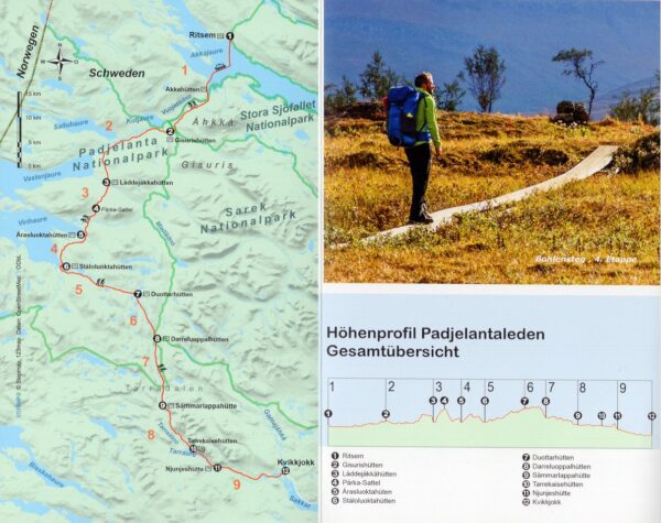 OD-261  Padjelantaleden | wandelgids (Duitstalig) 9783866867956 Michael Hennemann Conrad Stein Verlag Outdoor - Der Weg ist das Ziel  Meerdaagse wandelroutes, Wandelgidsen Zweeds-Lapland (Norrbottens Län)