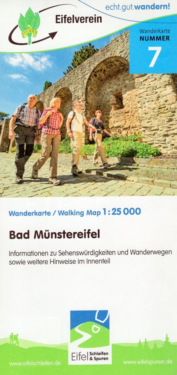 wandelkaart EV-07  Bad Münstereifel 1:25.000 9783944620374  Eifelverein Wandelkaarten Eifel  Wandelkaarten Eifel