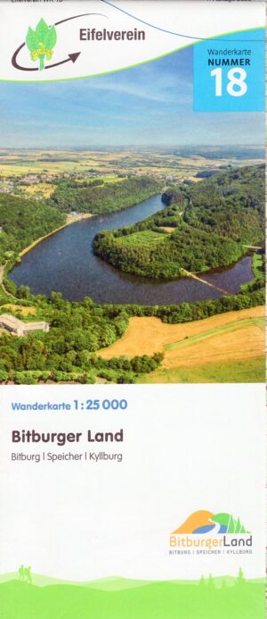 wandelkaart EV-18  Bitburger Land 1:25.000 9783944620428  Eifelverein Wandelkaarten Eifel  Wandelkaarten Eifel