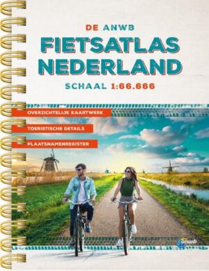 Nederland Fietsatlas 1:66.666 9789018049997  ANWB   Fietsgidsen Nederland