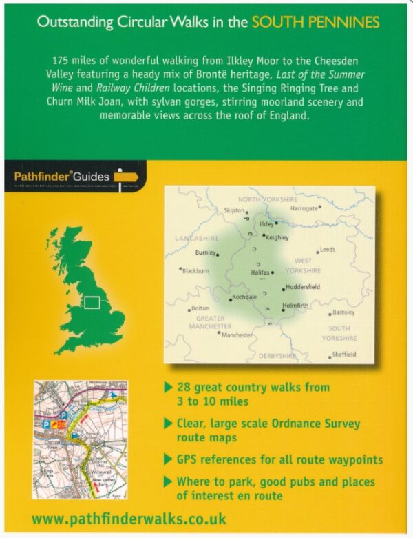 PG-64  South Pennines | wandelgids 9780319090046  Ordnance Survey Pathfinder Guides  Wandelgidsen Noordwest-Engeland