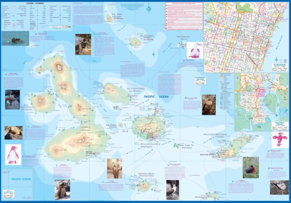 ITM Galapagos Eilanden / Quito / Guayaquil | landkaart, autokaart 1:350.000 (waterproof) 9781771293204  International Travel Maps   Landkaarten en wegenkaarten Ecuador, Galapagos