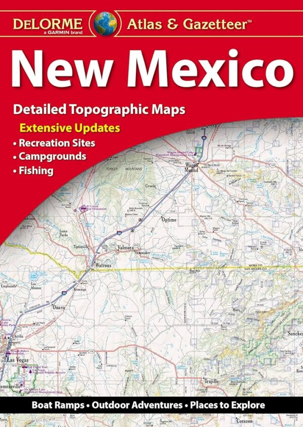New Mexico Atlas & Gazetteer 9781946494245  Delorme Delorme Atlassen  Wegenatlassen Colorado, Arizona, Utah, New Mexico