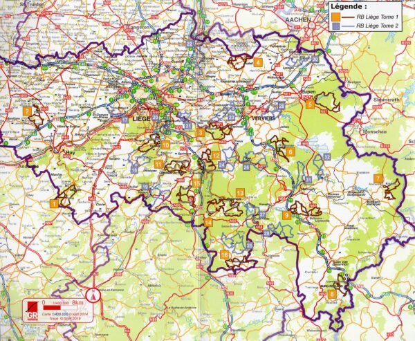 wandelgids provincie Luik | 16 Randonnées en Boucle, Tome 1 9782930488165  SGR Topoguides (B)  Meerdaagse wandelroutes, Wandelgidsen Wallonië (Ardennen)