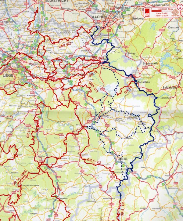 GR56  Cantons de l'Est (GR56 Oostkantons) | wandelgids 9782931078228  SGR Topoguides (B)  Meerdaagse wandelroutes, Wandelgidsen Wallonië (Ardennen)