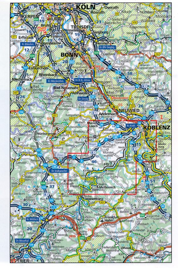 Bl.21 Untermosel, Cochem bis Koblenz 1:35.000 9783259025833  Kümmerly & Frey   Wandelkaarten Moezel, van Trier tot Koblenz
