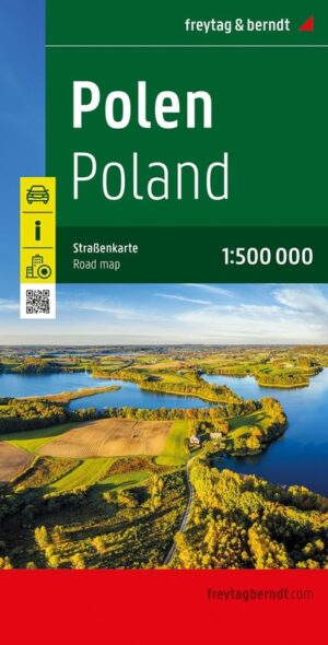 Polen | autokaart, wegenkaart 1:500.000 9783707922271  Freytag & Berndt   Landkaarten en wegenkaarten Polen