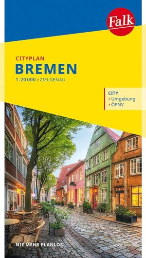 Bremen stadsplattegrond 9783827901408  Falk Stadsplattegronden  Stadsplattegronden Bremen, Ems, Weser, Hannover & overig Niedersachsen