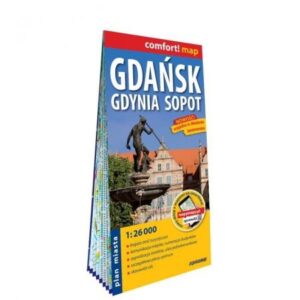 stadsplattegrond Gdansk Gdynia Sopott 1:26.000 9788381908481  ExpressMap Comfort! Map  Stadsplattegronden Gdansk, Poolse Oostzeekust & achterland