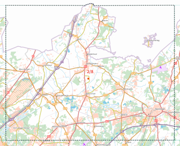 NGI-02-08  Turnhout (topografische kaart 1:50.000) 9789462353183  Nationaal Geografisch Instituut NGI Vlaanderen  Wandelkaarten Antwerpen & oostelijk Vlaanderen