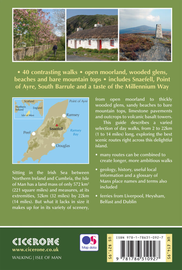 wandelgids Isle of Man, Walking on the 9781786310927 Terry Marsh Cicerone Press   Wandelgidsen Noordwest-Engeland
