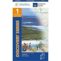 DM-01  Donegal Dunglow 9781912140206  Ordnance Survey Ireland Discovery Maps 1:50.000  Wandelkaarten Galway, Connemara, Donegal