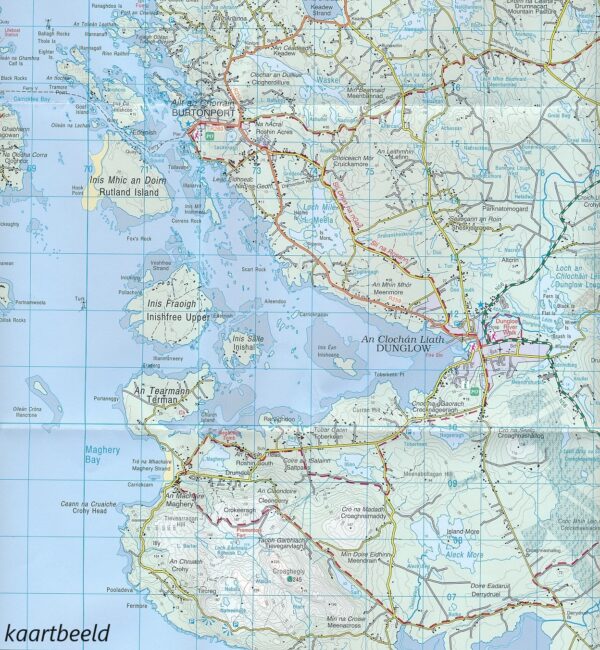 DM-01  Donegal Dunglow 9781912140206  Ordnance Survey Ireland Discovery Maps 1:50.000  Wandelkaarten Galway, Connemara, Donegal