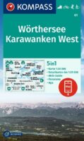 Kompass wandelkaart KP-61 Wörthersee, Faaker See, Ossiacher See 9783991215110  Kompass Wandelkaarten Kompass Oostenrijk  Wandelkaarten Karinthië