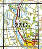 27G Olst topografische wandelkaart 1:25.000 TK25.27G  Kadaster / Geo-Informatie Top. kaarten Gelderland  Wandelkaarten Kop van Overijssel, Vecht & Salland
