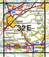 32E Nijkerk topografische wandelkaart 1:25.000 TK25.32E  Kadaster / Geo-Informatie Top. kaarten Gelderland  Wandelkaarten Arnhem en de Veluwe