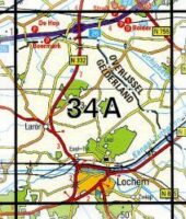34A  Lochem topografische wandelkaart 1:25.000 TK25.34A  Kadaster / Geo-Informatie Top. kaarten Gelderland  Wandelkaarten Gelderse IJssel en Achterhoek