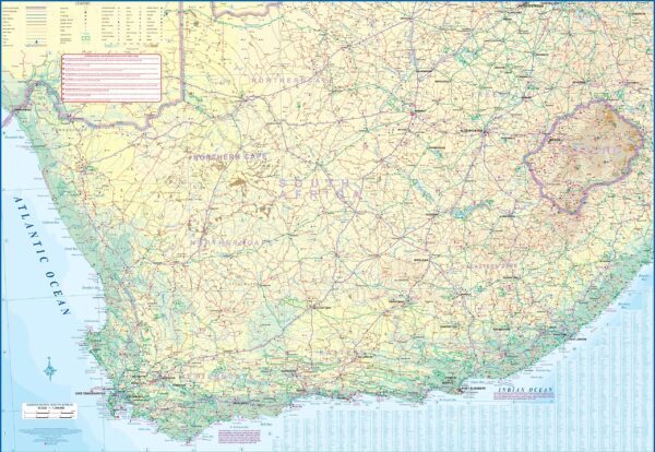 ITM Cape Town (stadsplattegrond 1:10.000) en Zuid-Afrika overzichtskaart 1:1.350.000 9781771291736  International Travel Maps   Landkaarten en wegenkaarten, Stadsplattegronden Zuid-Afrika