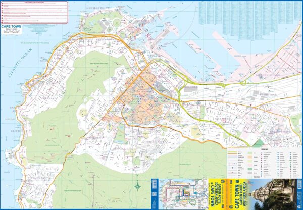 ITM Cape Town (stadsplattegrond 1:10.000) en Zuid-Afrika overzichtskaart 1:1.350.000 9781771291736  International Travel Maps   Landkaarten en wegenkaarten, Stadsplattegronden Zuid-Afrika