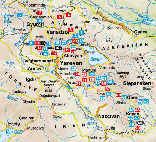 wandelgids Armenië | Armenien Wanderführer 9783763345687  Bergverlag Rother RWG  Wandelgidsen Armenië