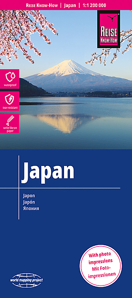 Japan landkaart, wegenkaart 1:1.200.000 9783831772919  Reise Know-How Verlag WMP, World Mapping Project  Landkaarten en wegenkaarten Japan