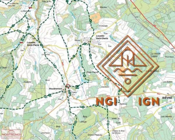 wandelkaart Gedinne  1:25.000 9789462356313  NGI / VVV NGI / VVV wandelkaarten  Wandelkaarten Wallonië (Ardennen)
