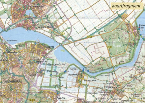 Landelijke Fietskaart 1:225.000 9789463692267  Buijten & Schipperheijn meerdaagse fietsroutes (NL)  Fietskaarten Nederland