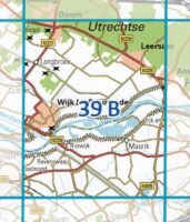 39B  Wijk bij Duurstede topografische wandelkaart 1:25.000 TK25.39B  Kadaster / Geo-Informatie Top. kaarten Utrecht  Wandelkaarten Zuid Nederland