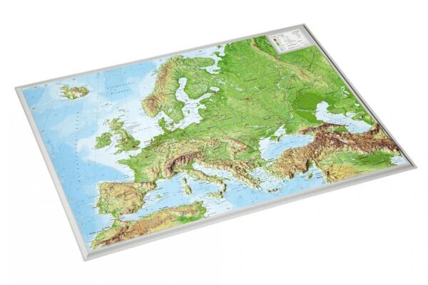 Reliëfkaart Europa 39 x 29 cm 4251405901225  Georelief   Wandkaarten Europa