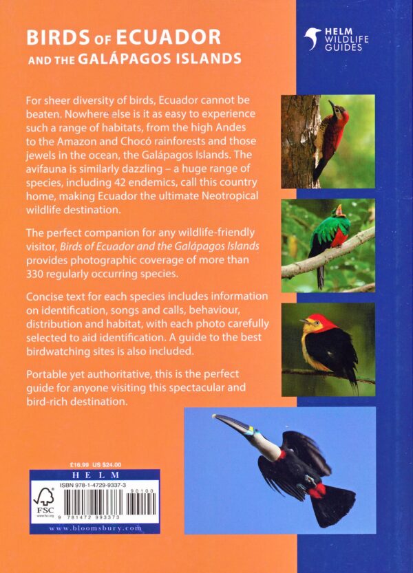 Birds of Ecuador and the Galapagos Islands 9781472993373 Juan Freile, Murray Cooper Bloomsbury Publishing Helm Wildlife Guides  Natuurgidsen, Vogelboeken Ecuador, Galapagos