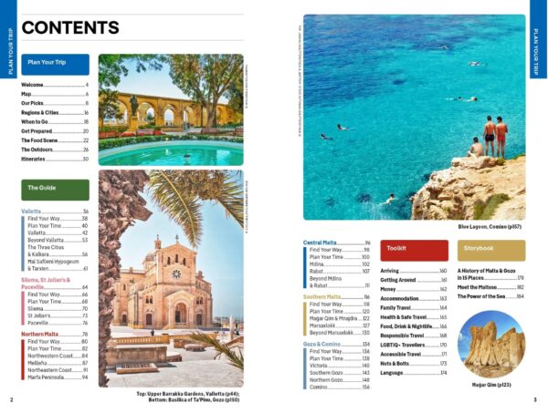 Lonely Planet Malta 9781838698287  Lonely Planet Travel Guides  Reisgidsen Malta