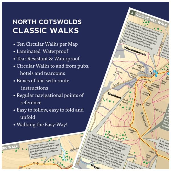 wandelkaart North Cotswold Classic Walks 9781859652992  Goldeneye   Wandelkaarten Birmingham, Cotswolds, Oxford