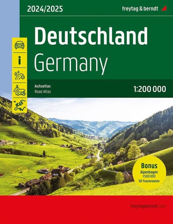 Deutschland, Österreich, Schweiz 1/200.000 9783707922080  Freytag & Berndt Wegenatlassen  Wegenatlassen Duitsland