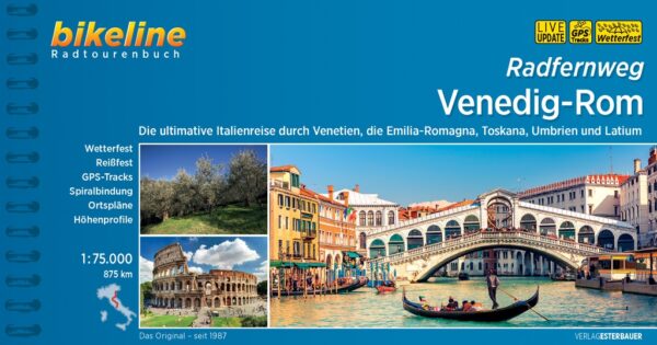 Bikeline Radfernweg Venedig-Rom | fietsgids 9783850007764  Esterbauer Bikeline  Fietsgidsen, Meerdaagse fietsvakanties Italië