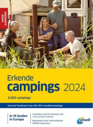 Erkende Campings 2024 9789018053307  ANWB ANWB Campinggidsen  Campinggidsen Europa