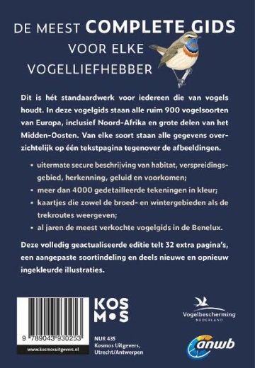ANWB Vogelgids van Europa 9789043930253 Lars Svensson Kosmos   Natuurgidsen, Vogelboeken Europa