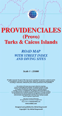 Providenciales (Provo), Turks & Caicos Islands 1:25.000 9791095793069  Kaprowski Maps   Landkaarten en wegenkaarten Overig Caribisch gebied