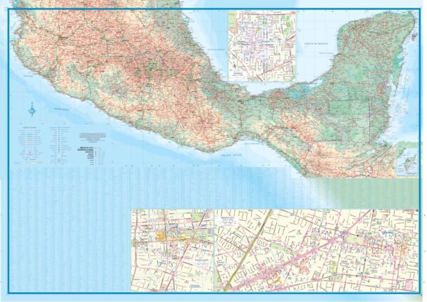 ITM Mexico  | landkaart, autokaart 1:2.000.000 9781771294775  International Travel Maps   Landkaarten en wegenkaarten Mexico (en de Maya-regio)