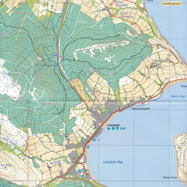 Arran | wandelkaart 1:25.000 9781851375264  Harvey Maps   Meerdaagse wandelroutes, Wandelkaarten Skye & the Western Isles