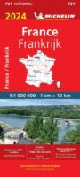 721 Frankrijk 1:1.000.000  2024 9782067262294  Michelin Michelinkaarten Jaaredities  Landkaarten en wegenkaarten Frankrijk