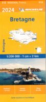 512 Bretagne | Michelin  wegenkaart, autokaart 1:200.000 9782067262409  Michelin Regionale kaarten  Landkaarten en wegenkaarten Bretagne